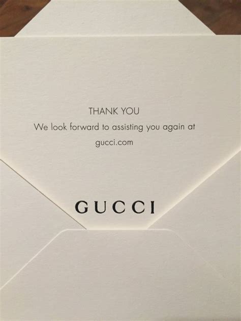 gucci thank you card ideas.